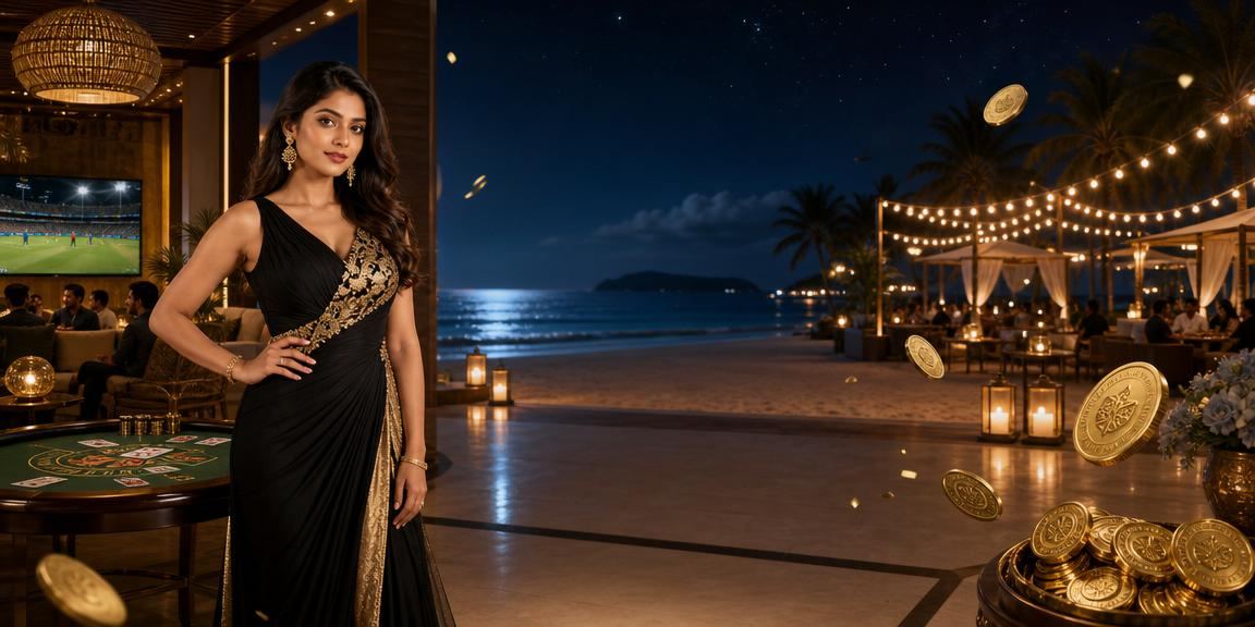 সেন্ট মার্টিনে বাকারাত গেমের পাশে টাকার নোট
